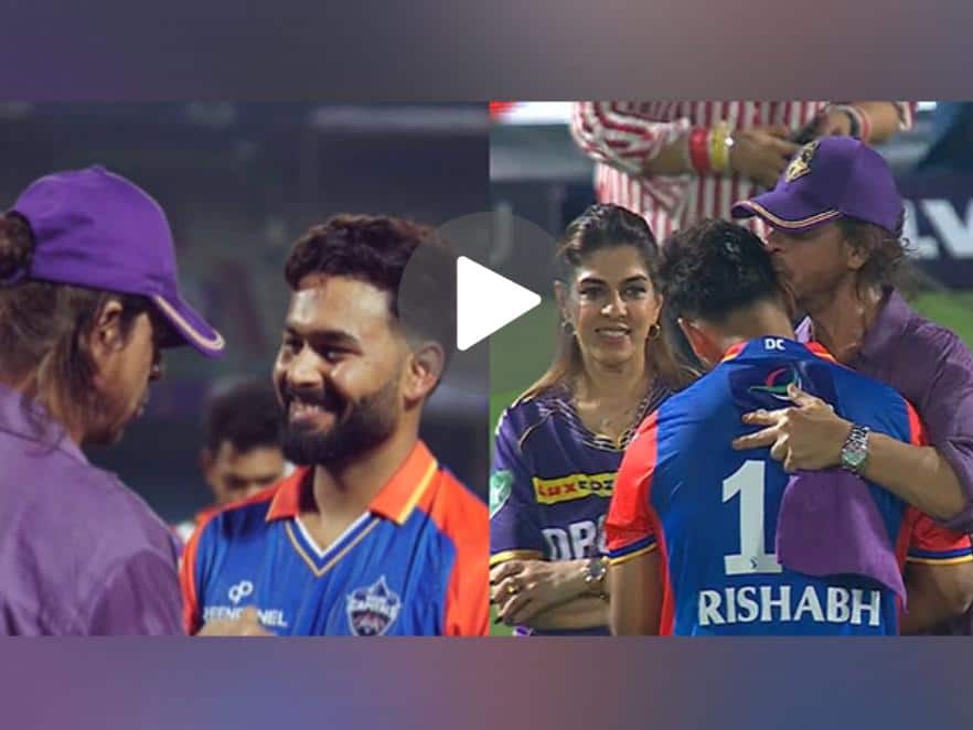 [Watch] Shah Rukh Khan, Rishabh Pant’s Adorable Moment Sends IPL Fans Into Meltdown